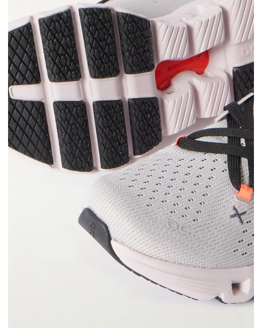 On Shoes Gray Cloud X 4 Recycled-Mesh Sneakers