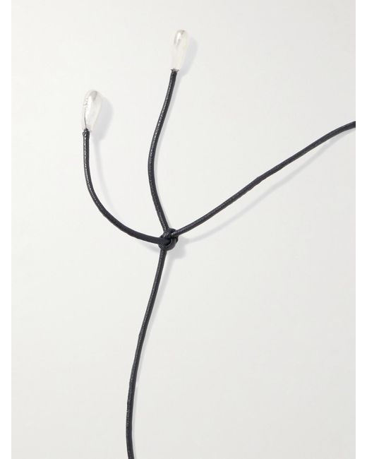 Sophie Buhai Metallic Small Full Moon Cord, Jade And Necklace