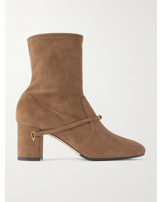 JENNIFER CHAMANDI Brown Dani 65 Suede Ankle Boots