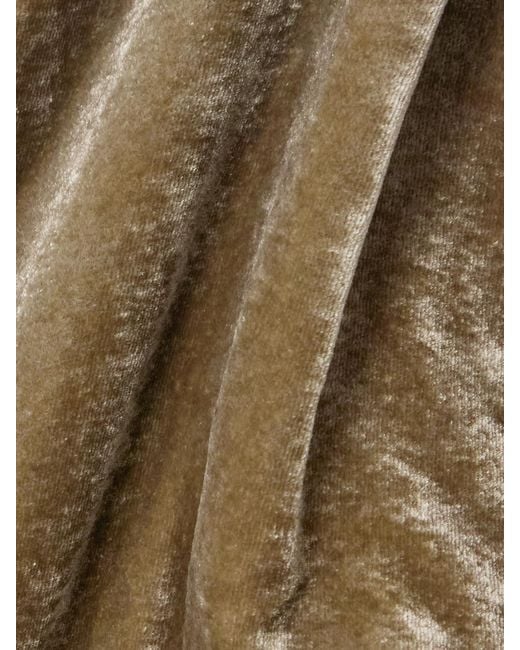 Altuzarra Natural Drina Stretch-Velvet Midi Dress