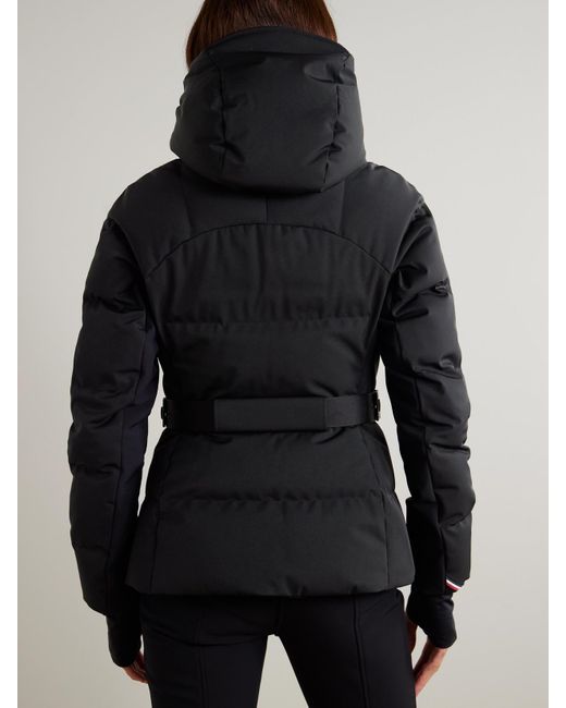 Moncler Black Guyane Quilted Down Ski Jacket