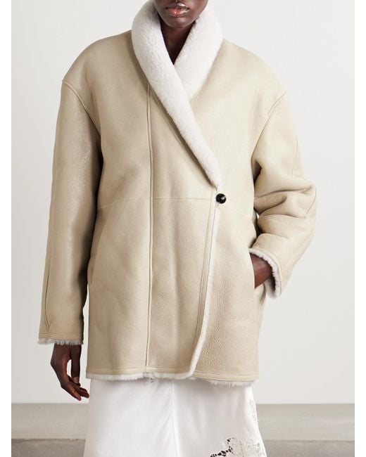 Isabel Marant Natural Elanore Shearling Jacket