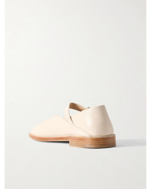 Lemaire Natural Leather Ballet Flats