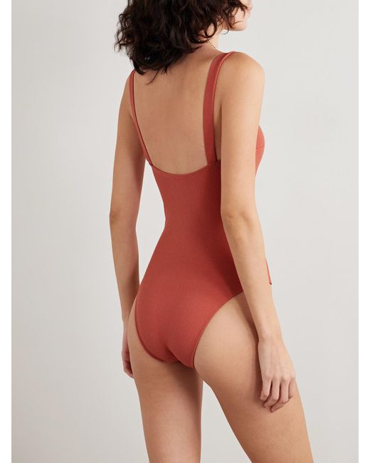 Matteau Red The Square Badeanzug Aus Recyceltem Stretch-Crêpe