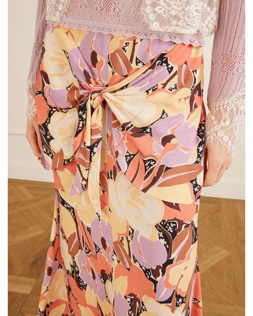 Anna Sui Pink Desert Bloom Skirt