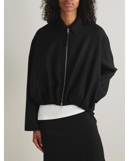 Loewe Black Herringbone Wool Jacket
