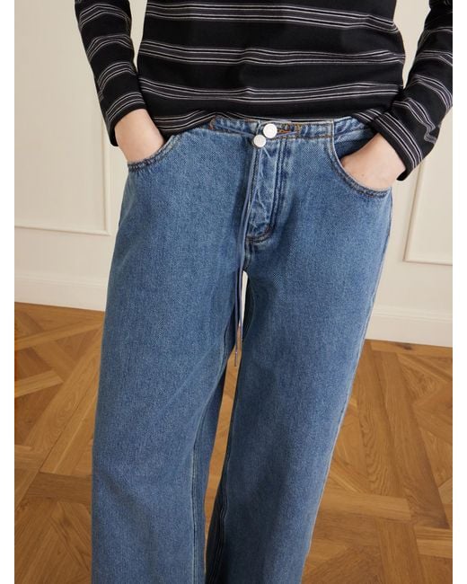 Still Here Blue Cool Wide-Leg Jeans