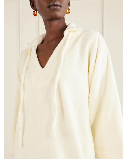 Lisa Marie Fernandez Natural Cotton-Terry Kaftan