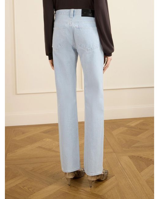 Khaite Blue Farley Straight-Leg Jeans