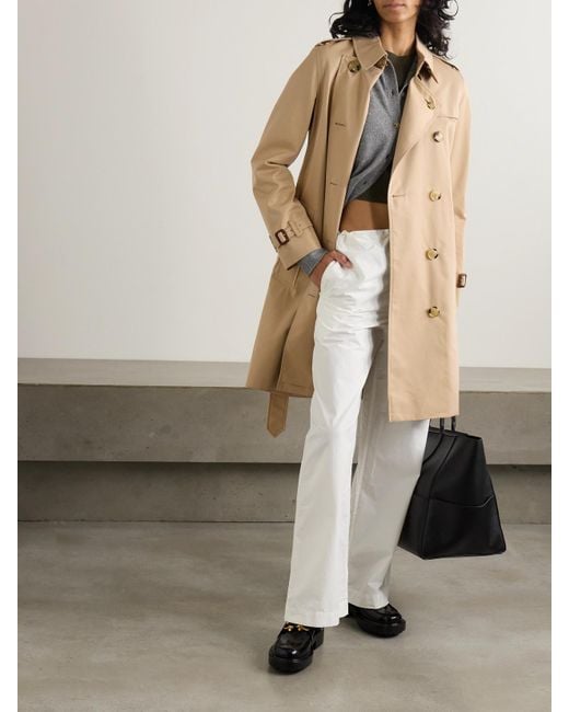 Burberry Natural Kensington Organic Cotton-Gabardine Trench Coat