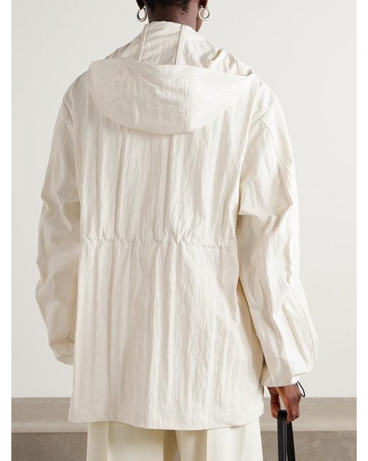 Wardrobe NYC Natural Crinkled-Shell Jacket