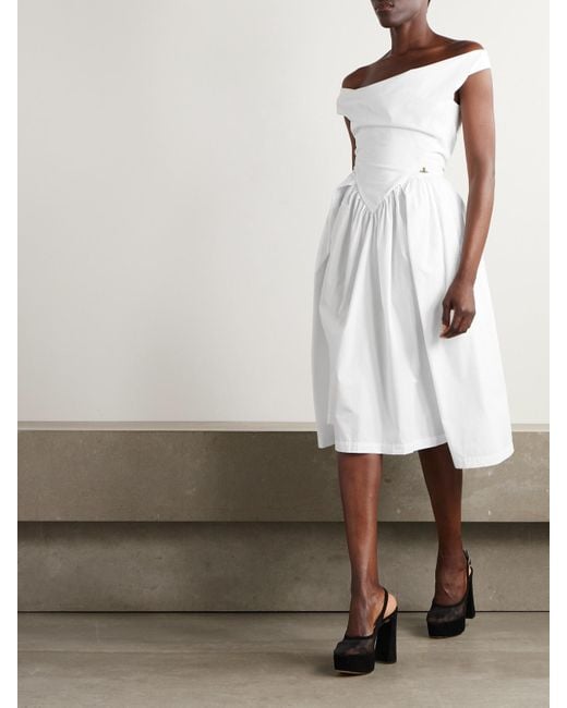 vivienne westwood cotton dress Vivienne Westwood Black Sunday Midi Dress