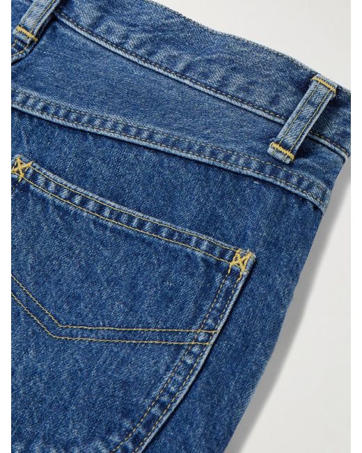 Suzie Kondi Blue Jordi High-Rise Straight-Leg Jeans