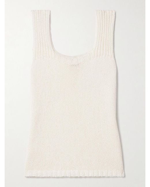 Khaite Natural Wil Cotton Tank