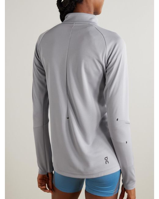 On Shoes Gray Climate Recycled Ripstop Sweatshirt