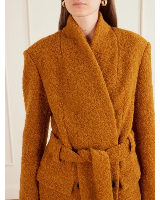 Isabel Marant Brown Syndra Belted Bouclé Jacket