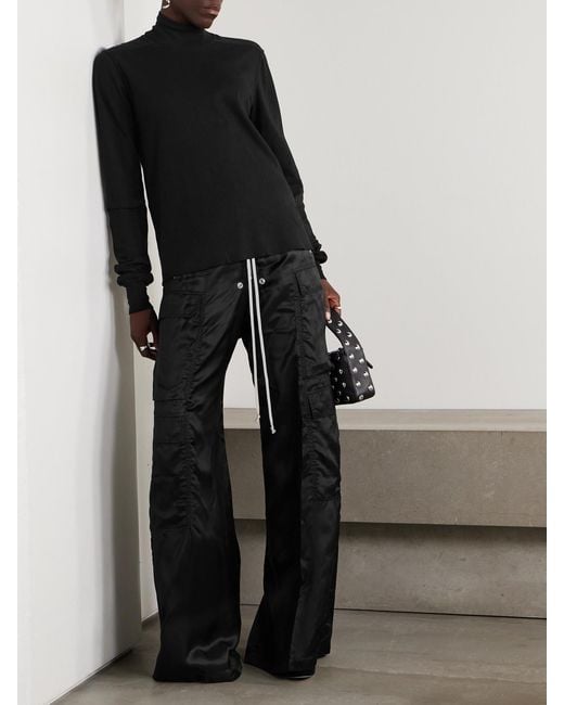Rick Owens Black Cotton Sweater