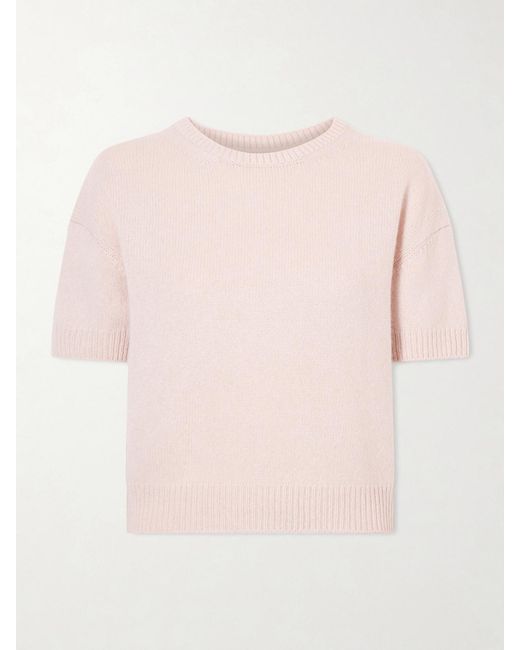 Khaite Pink Golden Cashmere Sweater