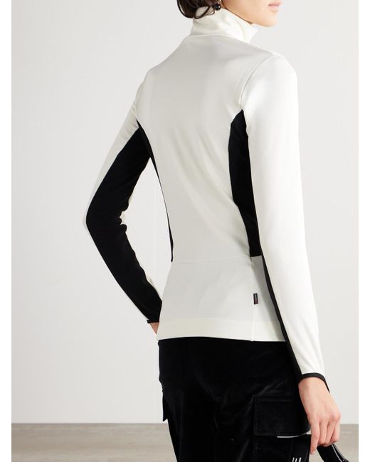 Moncler Natural Color-Block Stretch-Jersey Base Layer