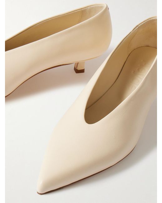 Aeyde Natural Clara Pumps Aus Leder