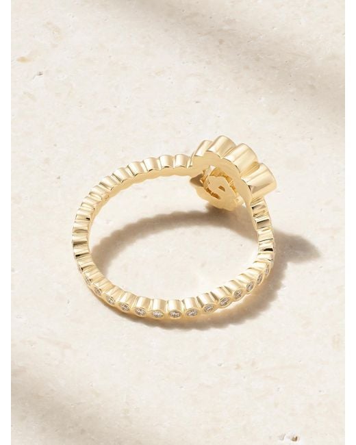 Sophie Bille Brahe Natural Rêve Escargot 18-Karat Recycled Diamond Ring