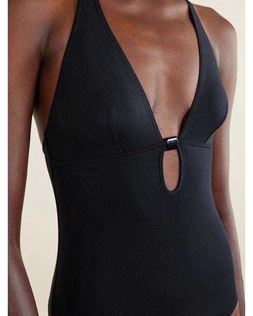 Eres Blue Harmony Embellished Cutout Swimsuit