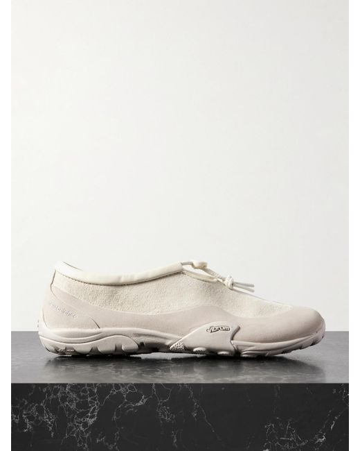 New Balance Natural Tokyo Design Studio Minimus Slip-Ons Aus Shell Und Veloursleder