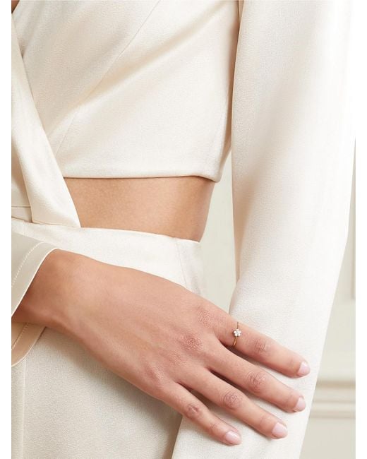 Jennifer Meyer Natural Flower 18-Karat Diamond Ring