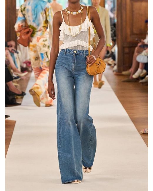 Ulla Johnson Blue Odelia High-Rise Flared Jeans