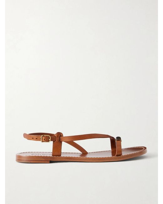 Chloé Brown Matilda Leather Sandals