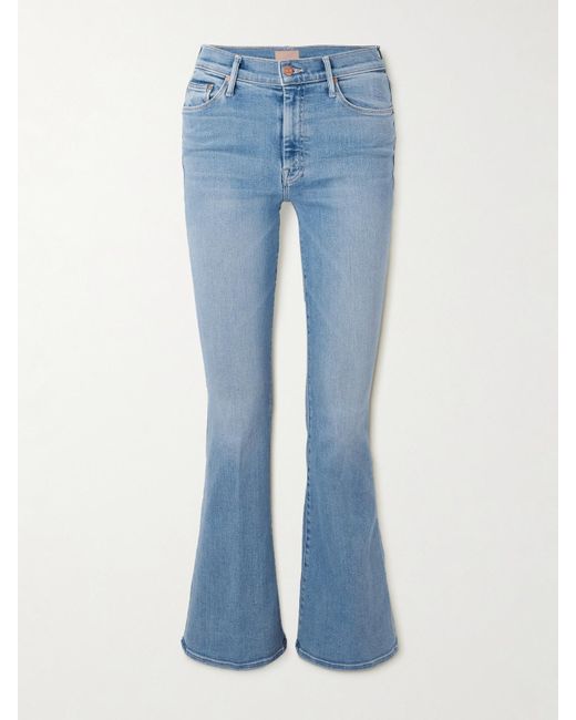 Mother Blue The Weekender High-Rise Flared Jeans