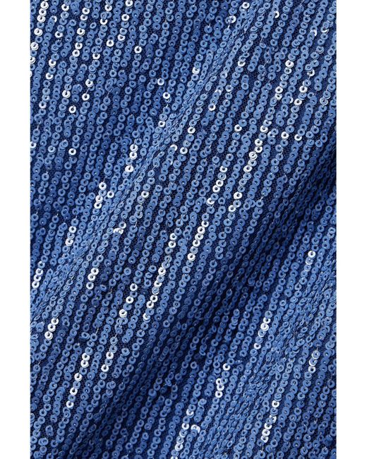 In the mood for love Blue New York Sequined Tulle Mini Dress