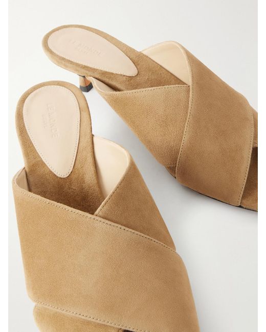 Le Monde Beryl Natural Luca 35 Suede Sandals