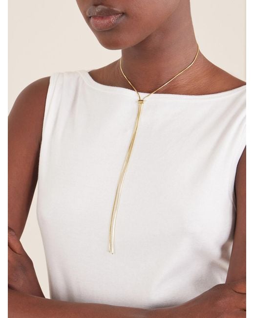 Loren Stewart White Bolo-Pendant Sterling- Necklace