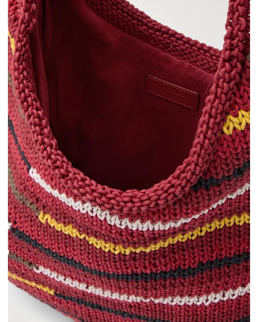 J.W. Anderson Red Tote Aus Gestreifter Baumwolle
