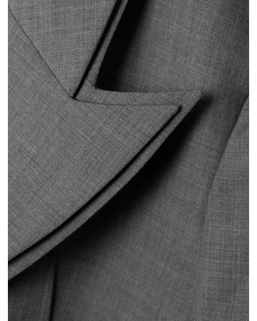 ShuShu/Tong Gray Layered Flannel Blazer