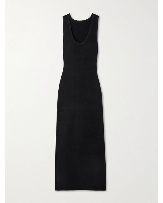 Sir Black Chiara Maxikleid Aus Bouclé Aus Einer Baumwollmischung