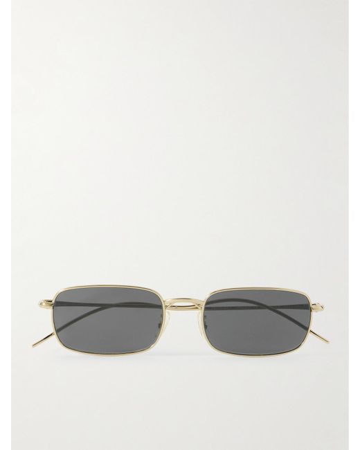 Oliver Peoples Gray Rectangle-Frame-Tone Sunglasses