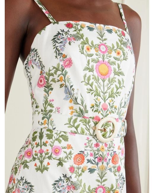 Borgo De Nor White Cordiela Tiered Broderie Anglaise Cotton Maxi Dress