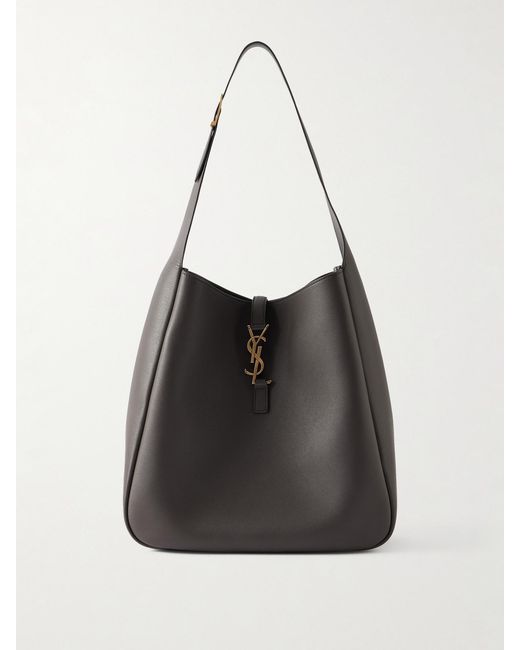 Saint Laurent Black Le 5 À 7 Large Leather Shoulder Bag