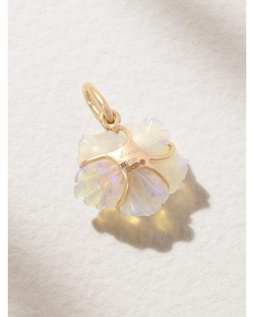 Irene Neuwirth White Tropical Flower 18-Karat Rose Opal Pendant