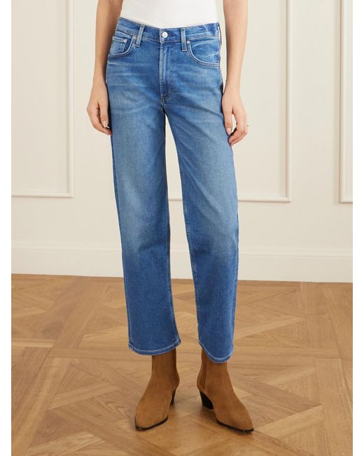 Citizens of Humanity Blue The Palma High-Rise Straight-Leg Recycled Jeans