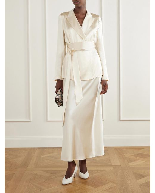 Victoria Beckham White Maverick 80 Leather Pumps