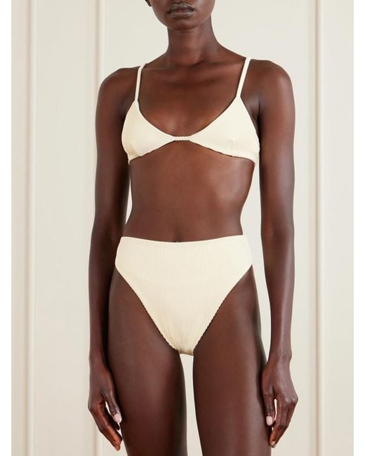 Haight White Mah Ribbed Bikini Briefs