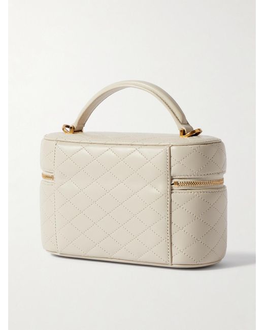 Saint Laurent Natural Gaby Vanity Schultertasche Aus Leder