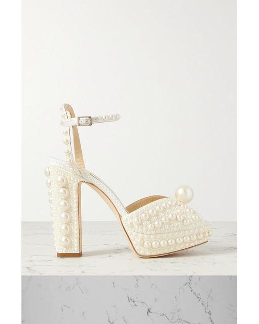jimmy choo white satin