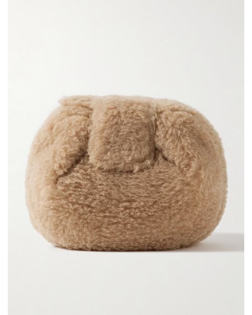 Gabriela Hearst Natural Soft Demi Wool, Silk And Cashmere-Blend Clutch