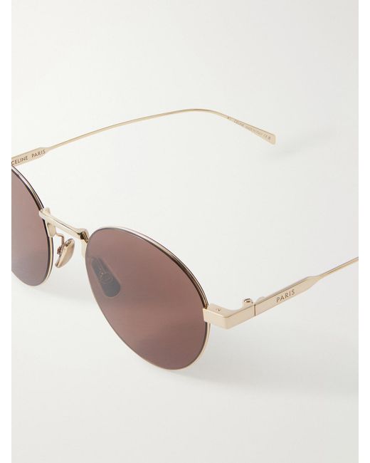 Céline Pink Oro Round-Frame-Tone Sunglasses