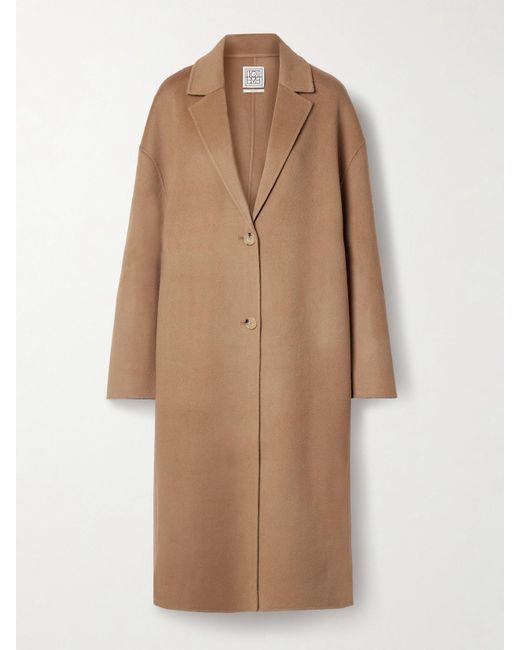 Totême  Natural Oversized Wool Coat