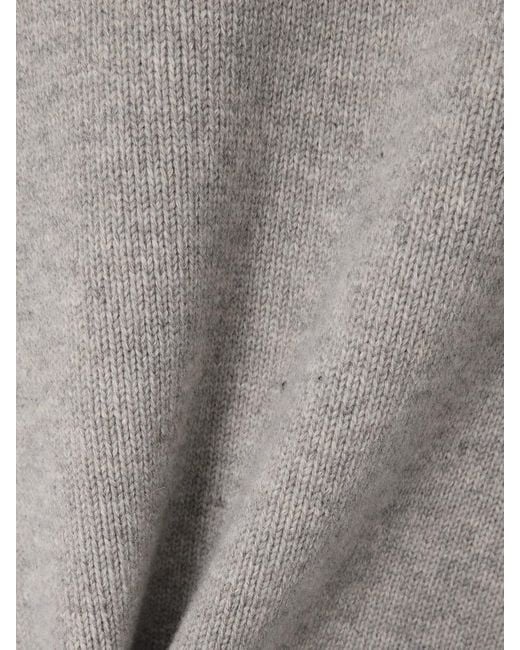 Cardigan À Col Cheminée En Laine Mélangée Jil Sander en coloris Gray